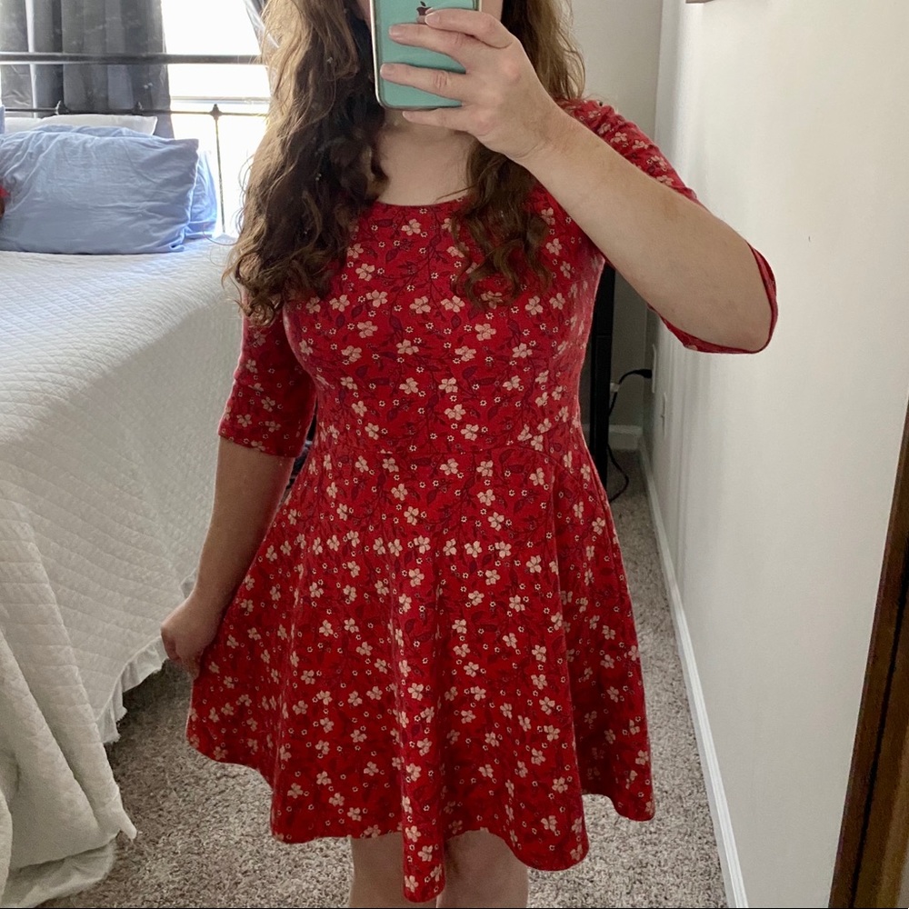 Hollister floral skater dress